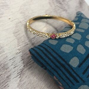 Gold and rhinestone baby bracelet